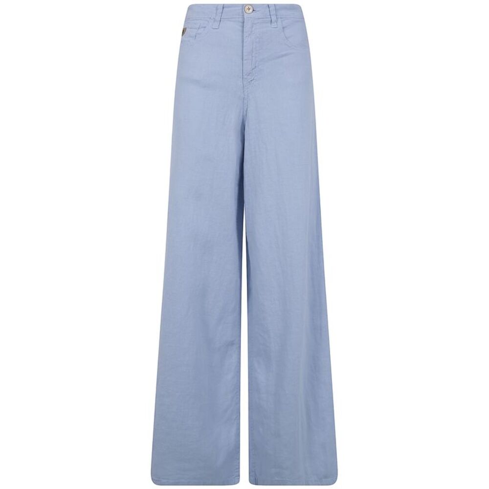 Lois Jeans Women "Marlene" Extra Wide Leg Linen Trousers